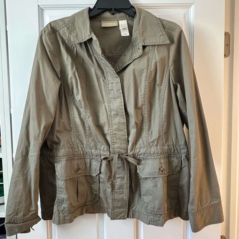 Liz Claiborne Olive Utility Jacket